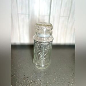 Vintage 1982 Planters Peanuts Wheat Pattern Mr. Peanut Glass Jar/Caniste…